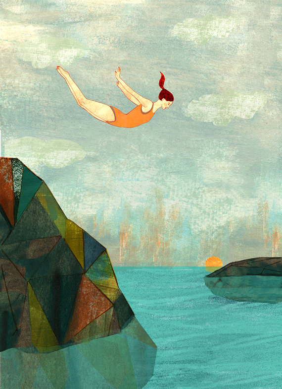 Summer Swim By Aimee Sicuro {Check Out More Of Her Amazing Work At Etsy}