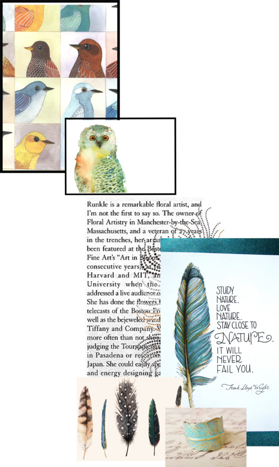 Birds Of A Feather Inspiration Board