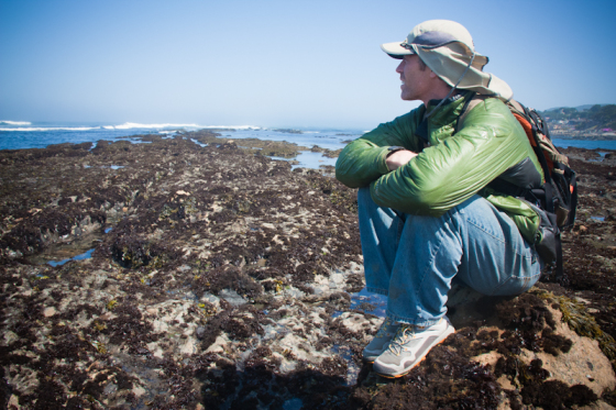 Exploring tide pools at Moss Beach