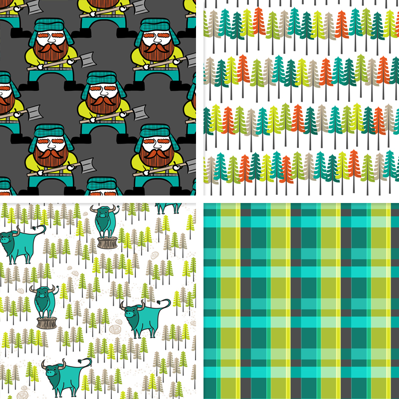 Lumberjack Fabric Presale Limited Edition by Joyful Roots