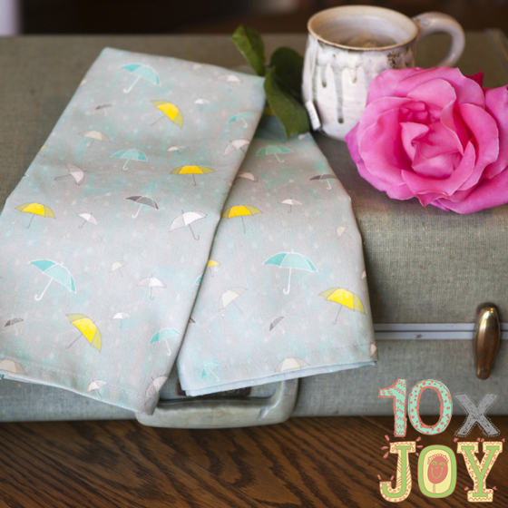 10xJOY Limited Edition Umbrella Tea Towels