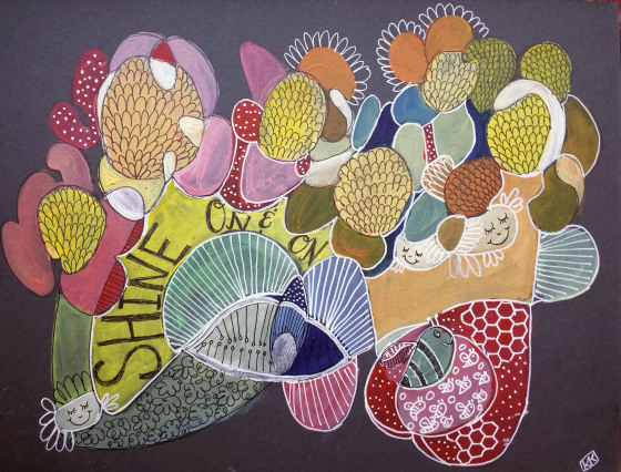 #cbsketchbooking Creative Bug Sketchbooking Class with Pam Garrison Sunflowers by Joyful Roots