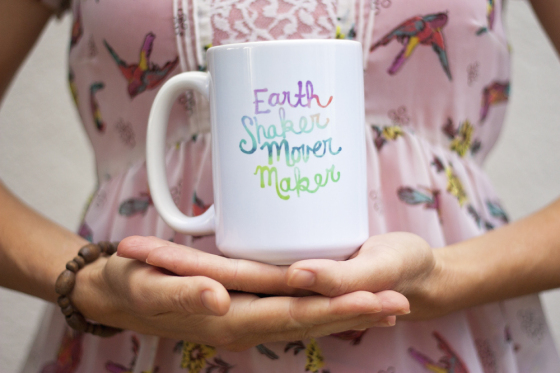 Earth Shaker Mover Maker Coffee Mugs Inspirational Tea Lover Coffee Lover Gift