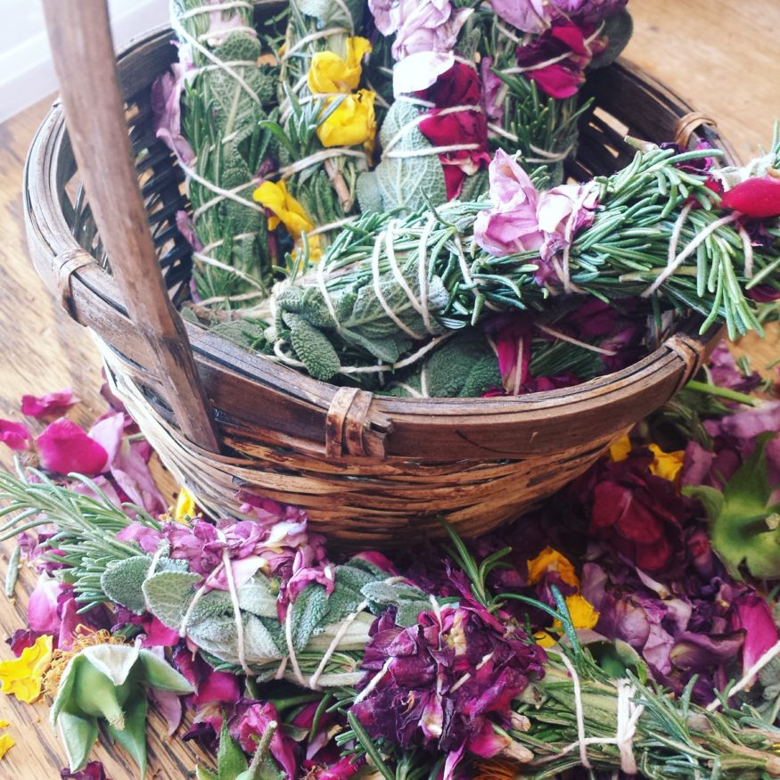 Rosemary, Sage, and Rose Smudge Bundles, Smudge Sticks, Sacred Ceremony, Ritual Cleansing, Purification, Spiritual Gift, Smudging Herbs