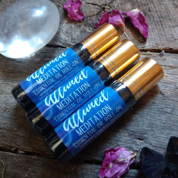 Attuned Meditation Essential Oil Roll On Aromatherapy botanicals