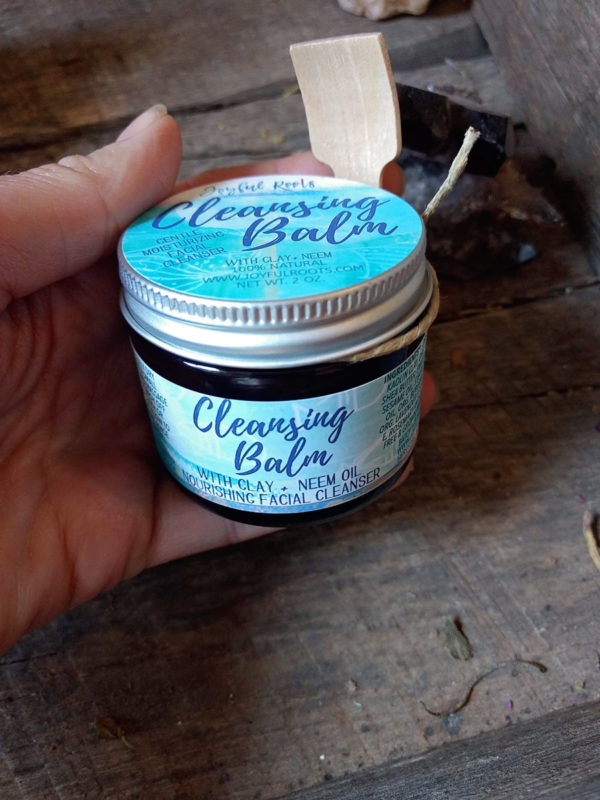 Organic Cleansing Balm, All Natural, Neem, Clay, Lavender