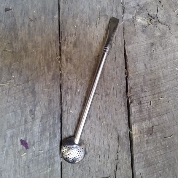 Stainless Steel Spoon Tea Strainer Straw