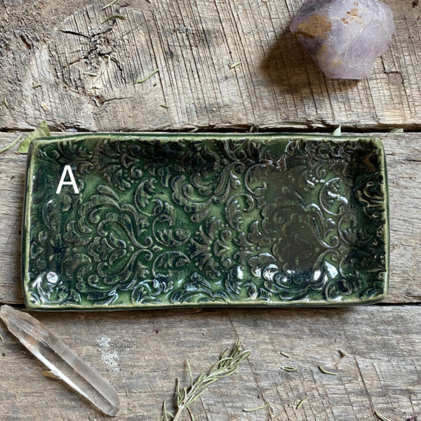 Handmade Ceramic Trays for Smoke Wands and More - Image 2