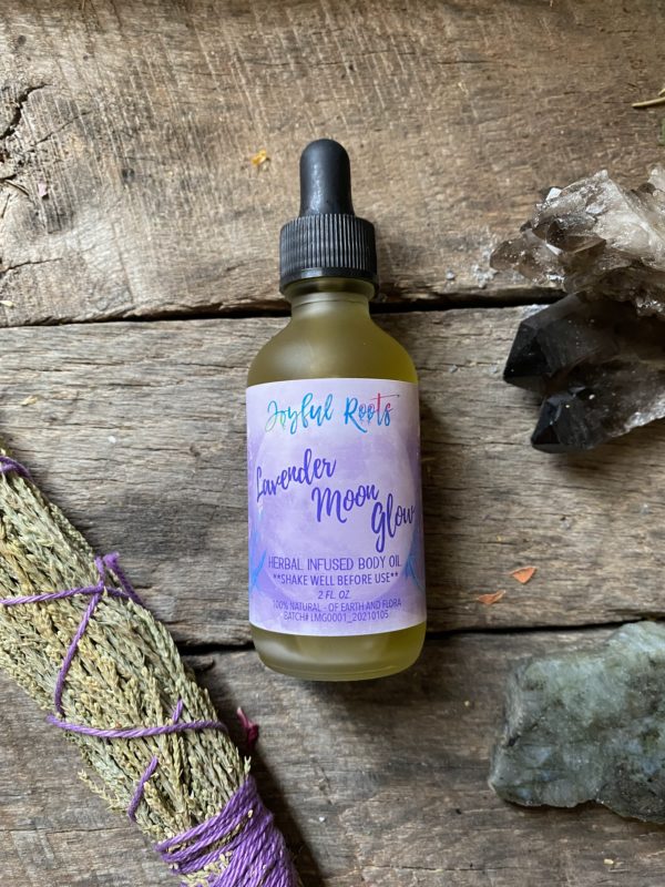 Lavender Moon Glow Body Oil Shimmer Infused