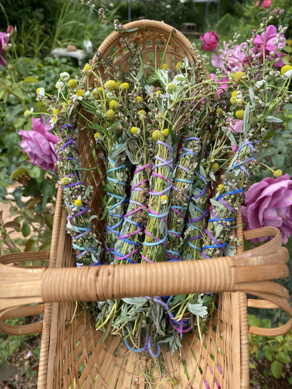 Homegrown Dream Wands - Herb Bundles of Chamomile, Lavender, and Mugwort - Image 3