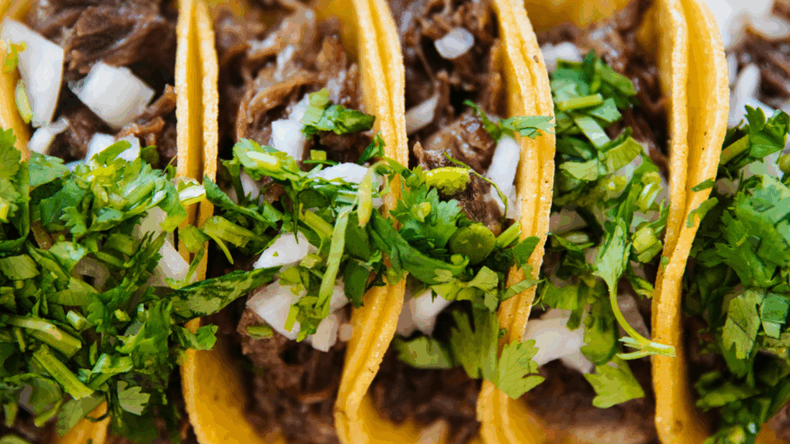 Beef Tacos with Avocado Drizzle healthy meal inspiration