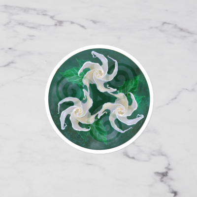 Sacred Datura Vinyl Sticker
