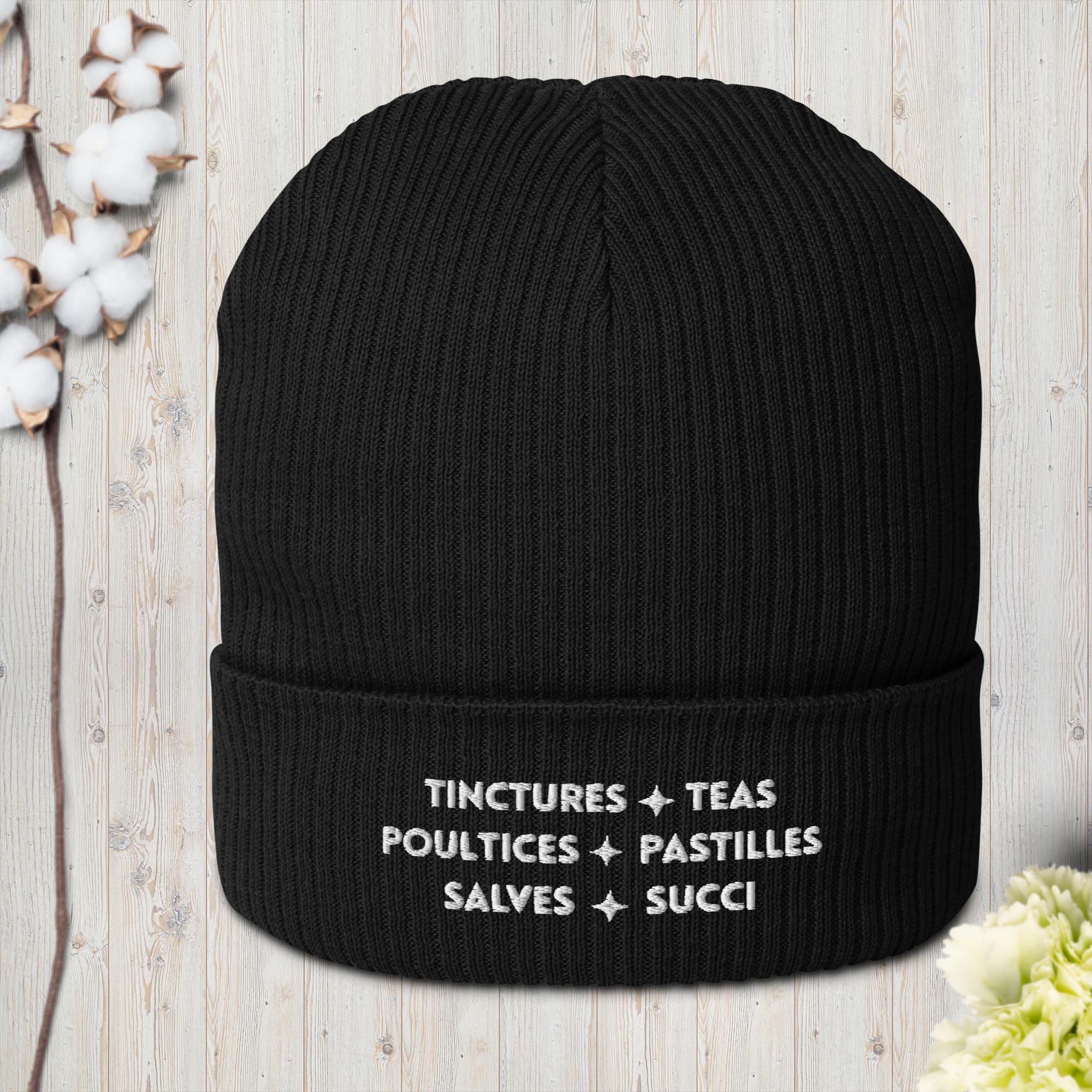 Herbal Lingo - Organic ribbed beanie - Image 3