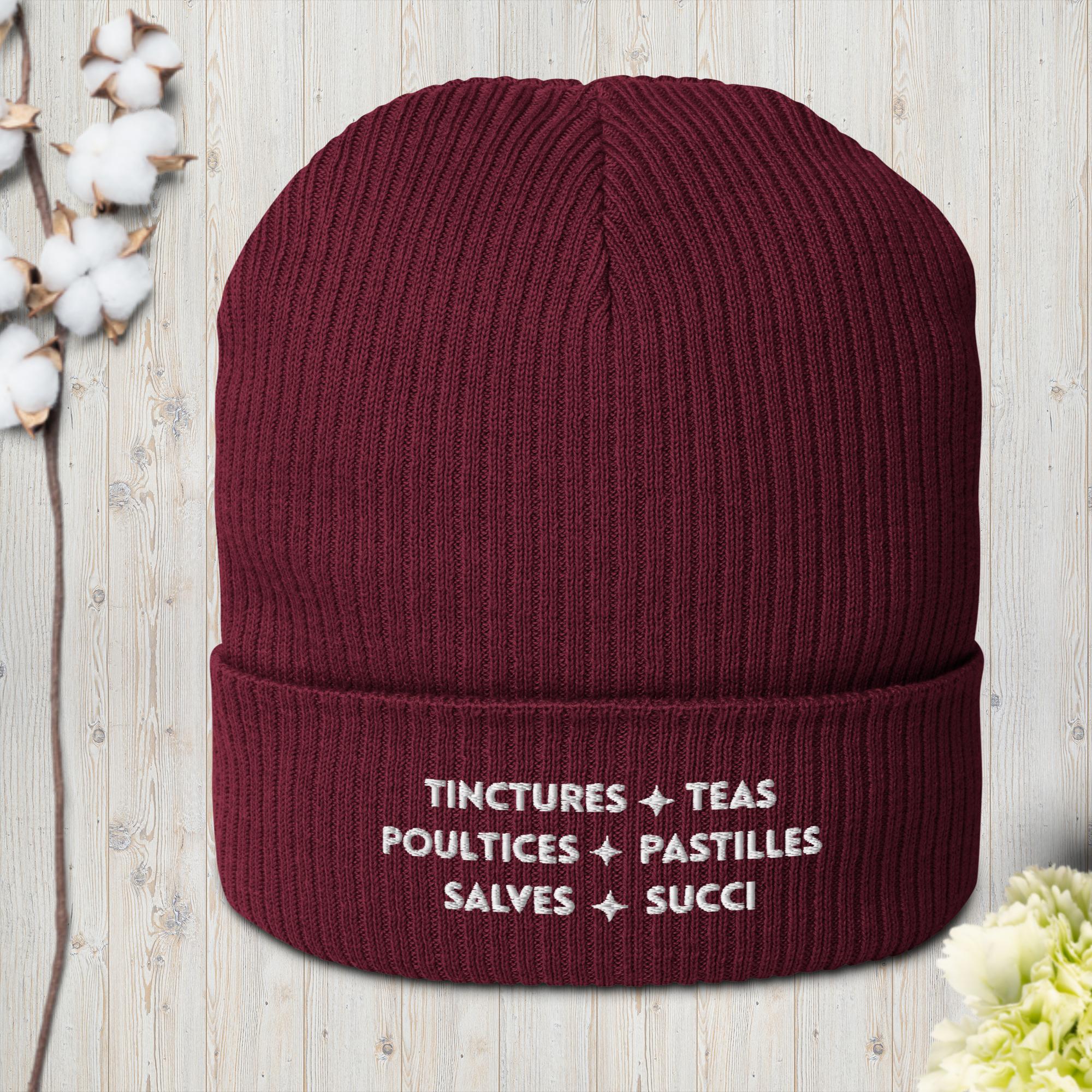 Herbal Lingo - Organic ribbed beanie - Image 4