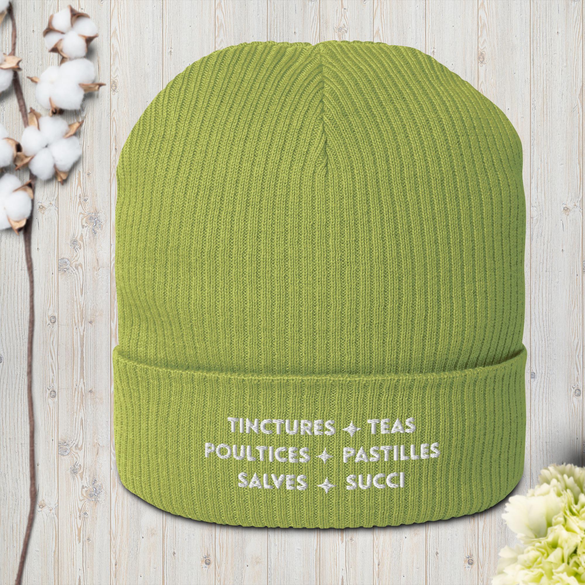 Herbal Lingo - Organic ribbed beanie - Image 6