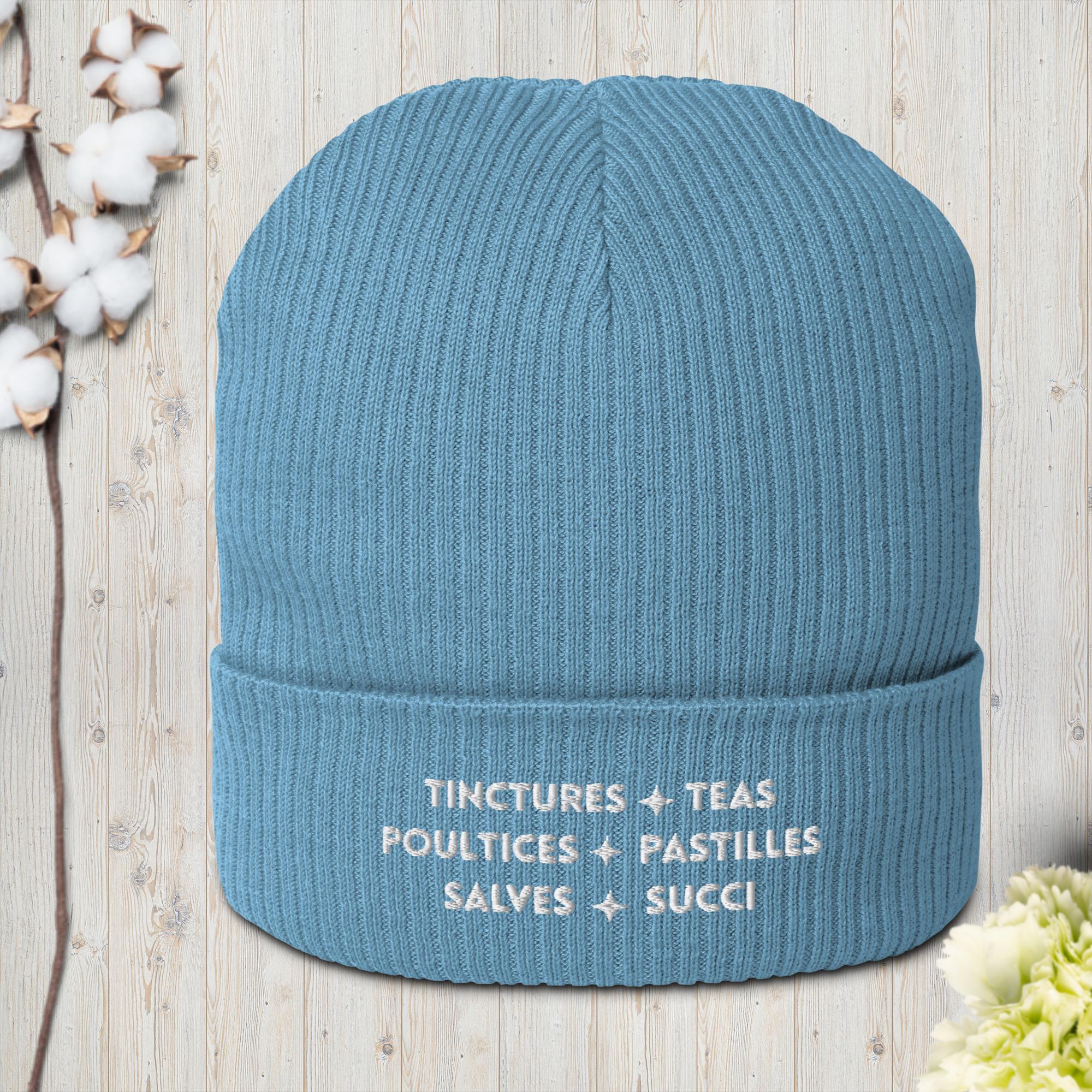 Herbal Lingo - Organic ribbed beanie - Image 5