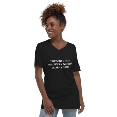 Herbal Lingo - Women's Cotton V-neck T-shirt