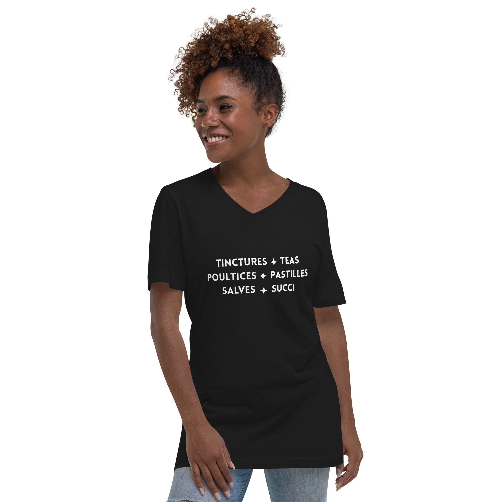 Herbal Lingo - Women's Cotton V-neck T-shirt