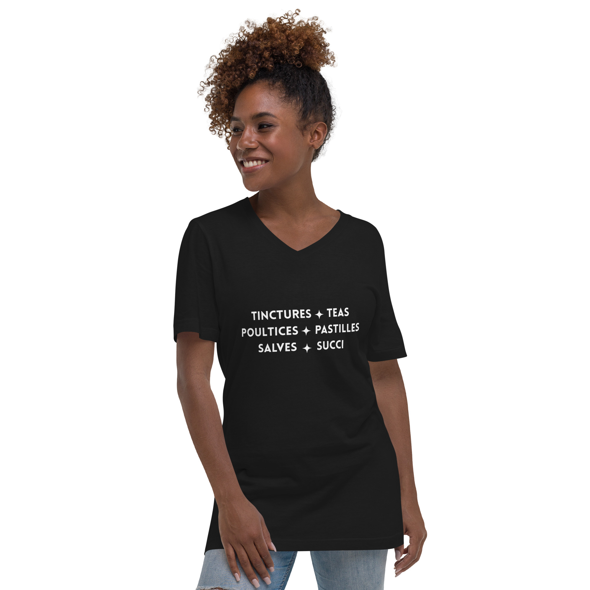 Herbal Lingo - Unisex Short Sleeve V-Neck T-Shirt
